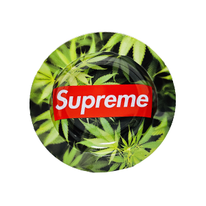 ASH091 Tin Ashtray 5.5″x5.5″ Supreme Weed
