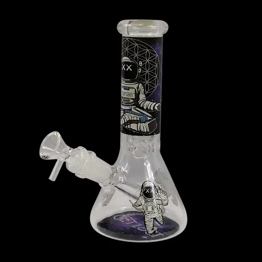 BKR-8IN-003 – 8 Inch Beaker (Get Lost Astronaut Meditating)