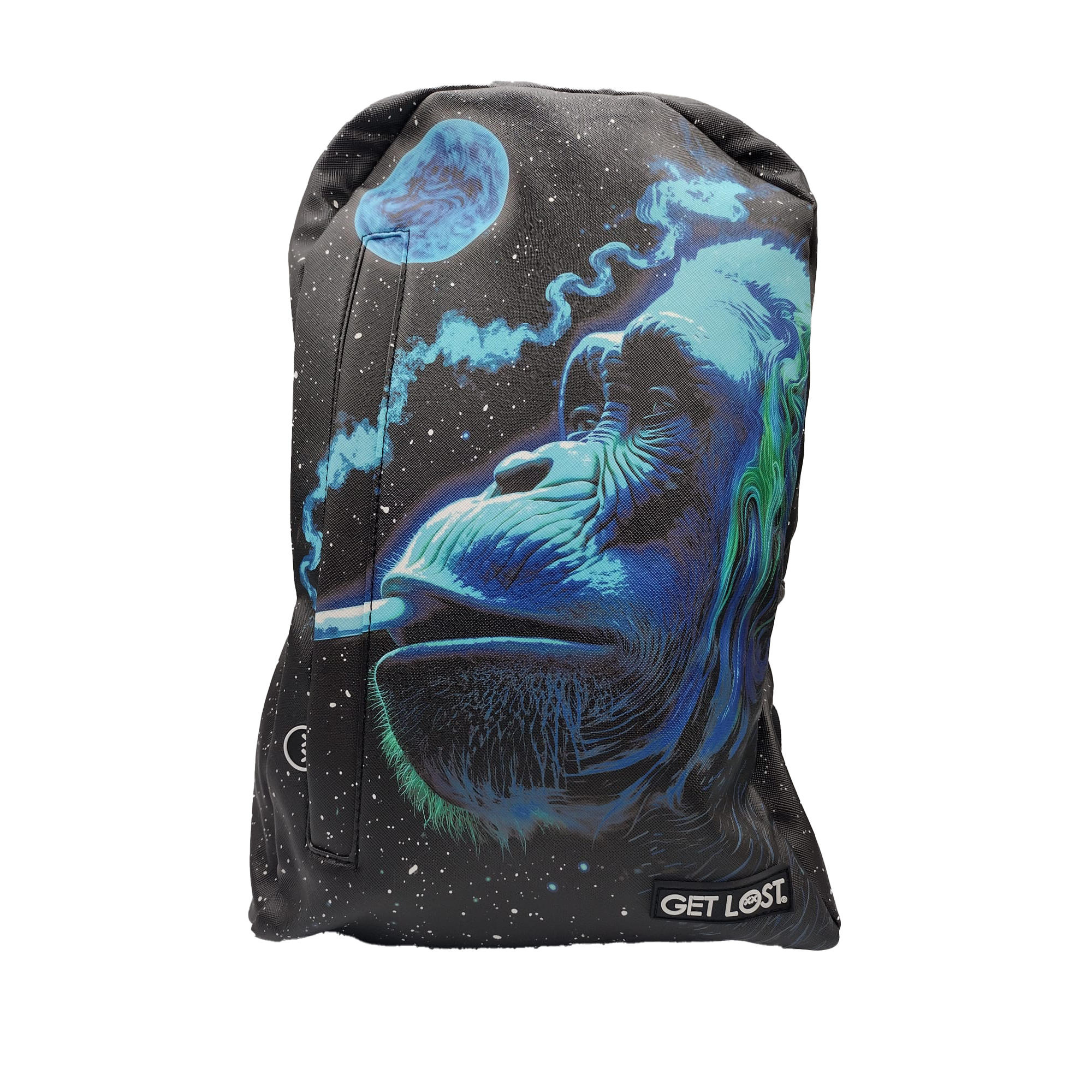 BP-SL-008 Premium Saffiano Smell Proof Backpack (Smoking Monkey)