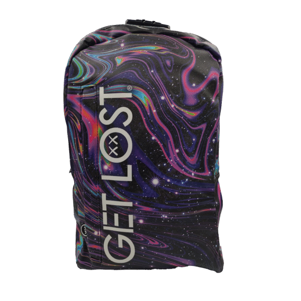 BP-SL-014 Premium Saffiano Smell Proof Backpack (Trippy Galaxy)