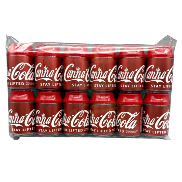 3.5g Plastic Soda Can Jar - (12 Count) Canna-Cola CMB-001 - Image 3