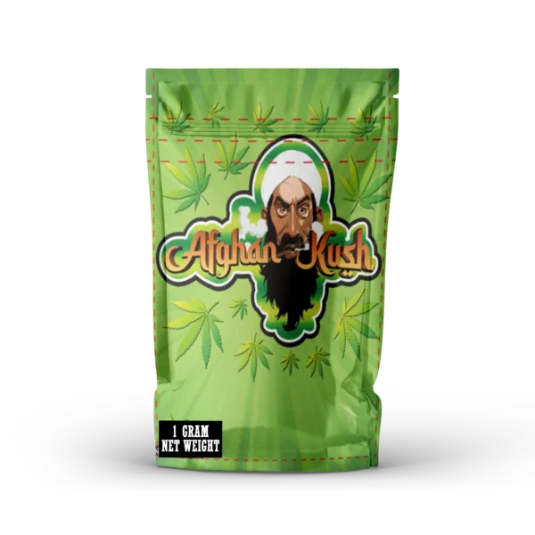 1 Gram Mylar Bag – Premium Smell-Proof Flower Packaging - Afghan Kush (100 Count) CMB-1G-002
