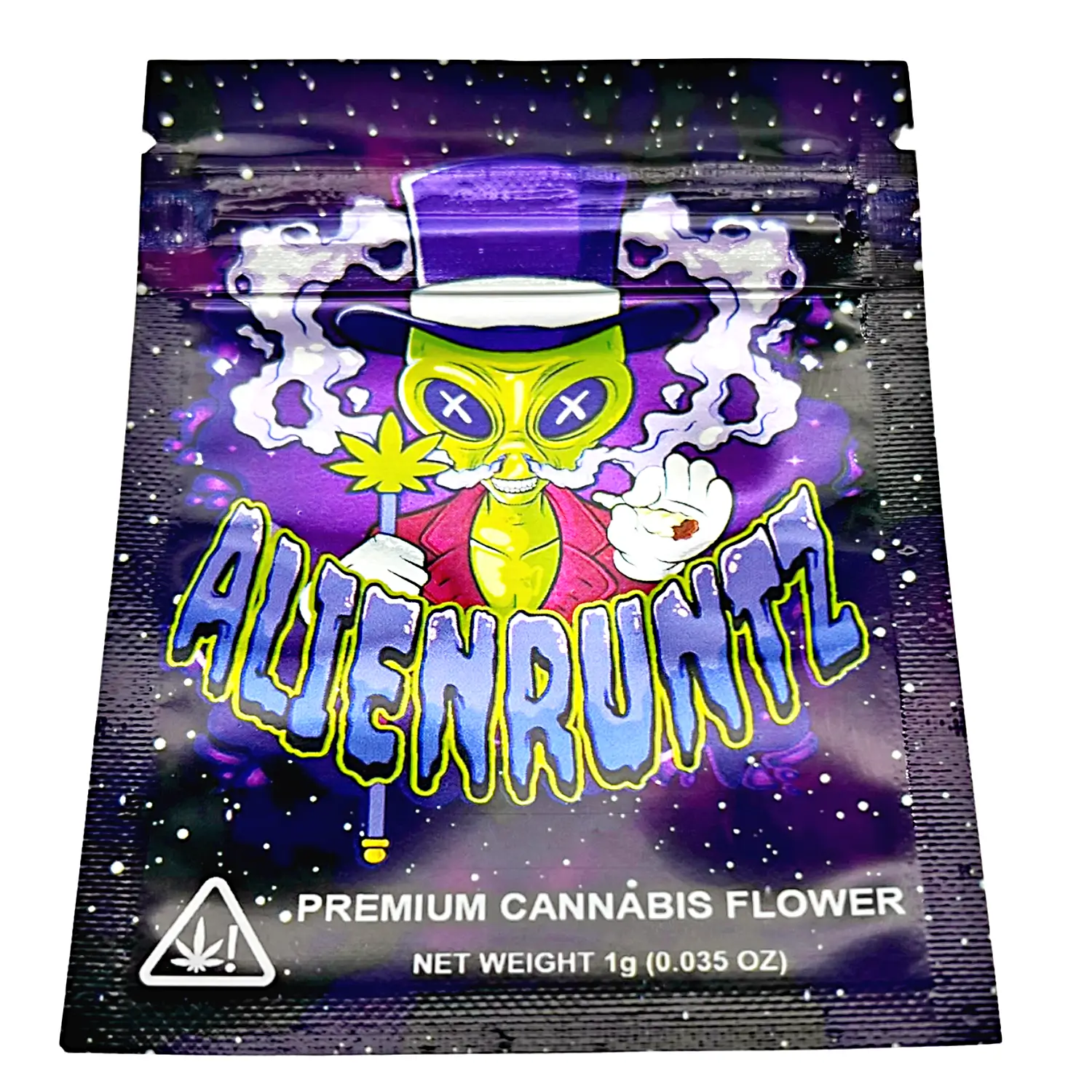 1 Gram Mylar Bag – Premium Smell-Proof Flower Packaging – Alien Runtz (100 Count) CMB-1G-008