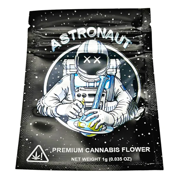 1 Gram Mylar Bag – Premium Smell-Proof Flower Packaging - Astronaut (100 Count) CMB-1G-010
