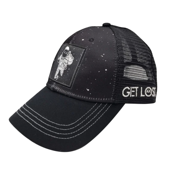CSPP-002 Get Lost Secret Zipper Pocket Cap – Smell-Proof Stash Hat (Astronaut Floating In Space) - Image 3