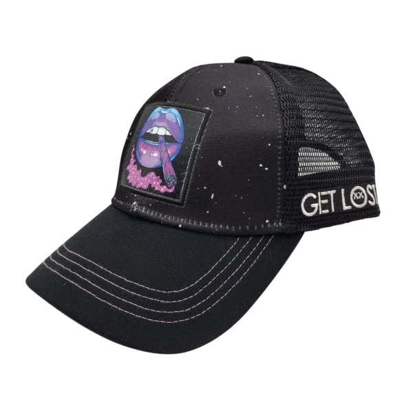 CSPP-003 Get Lost Secret Zipper Pocket Cap – Smell-Proof Stash Hat (Big Lips) - Image 3