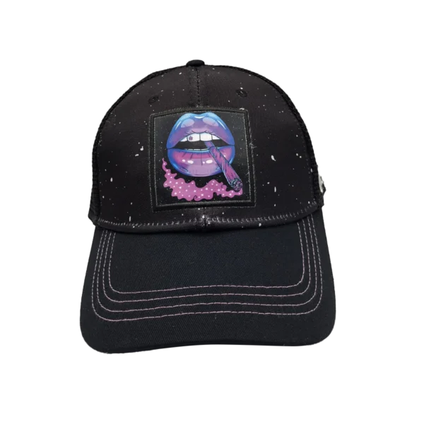 CSPP-003 Get Lost Secret Zipper Pocket Cap – Smell-Proof Stash Hat (Big Lips)