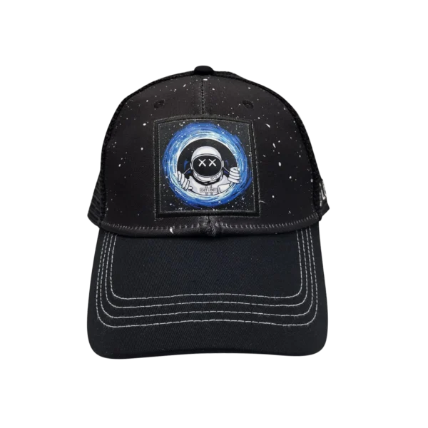 CSPP-005 Get Lost Secret Zipper Pocket Cap – Smell-Proof Stash Hat (Astronaut Peaking Out)
