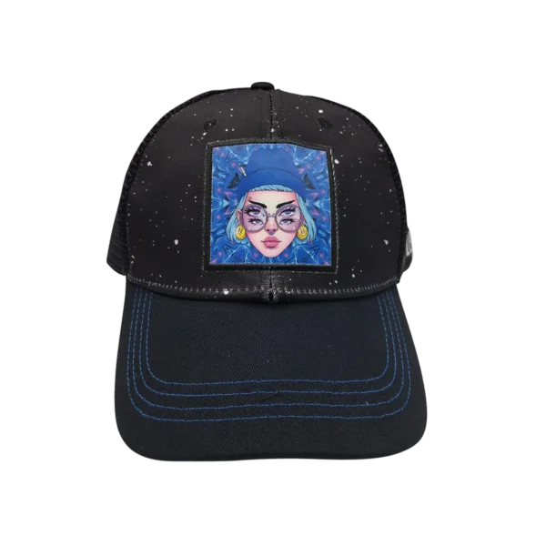 CSPP-010 Get Lost Secret Zipper Pocket Cap – Smell-Proof Stash Hat (4 Eyes Girl)