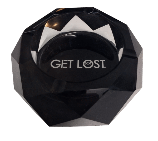 DA-BL-001 Get Lost Premium Diamond Ashtray Gradient (Black)