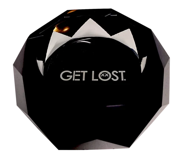 DA-BL-001 Get Lost Premium Diamond Ashtray Gradient (Black) - Image 3