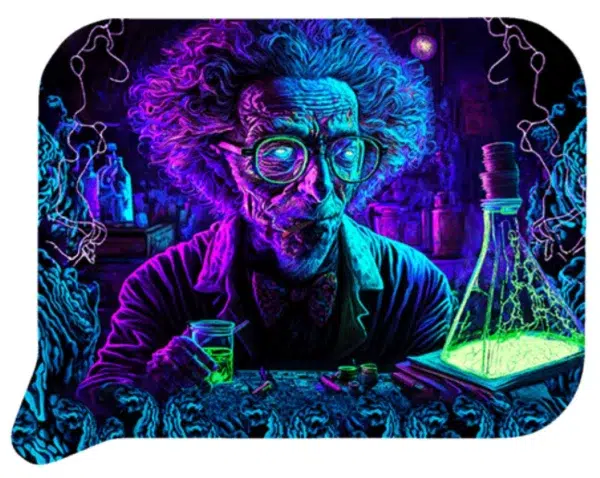 FRT3D-SM-007 Get Lost Small 3D Rolling Tray With Magnetic Lid Cover (Maniac Doctor)