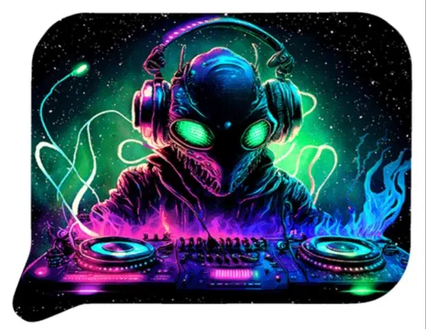 FRT3D-SM-013 Get Lost Small 3D Rolling Tray With Magnetic Lid Cover (Alien DJ)