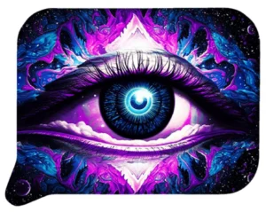 FRT3D-SM-025 Get Lost Small 3D Rolling Tray With Magnetic Lid Cover (Third Eye)
