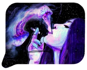 FRT3D-SM-036 Get Lost Small 3D Rolling Tray With Magnetic Lid Cover (Hot Chic Smoking Up)