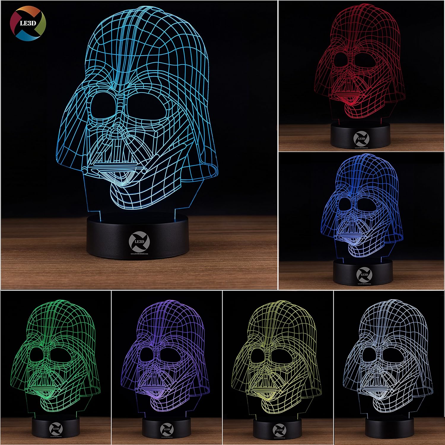 HNL-002 - Holographic LED Lamp - Darth Vader - Image 4
