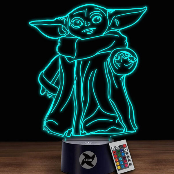 HNL-003 - Holographic LED  Lamp - Yoda