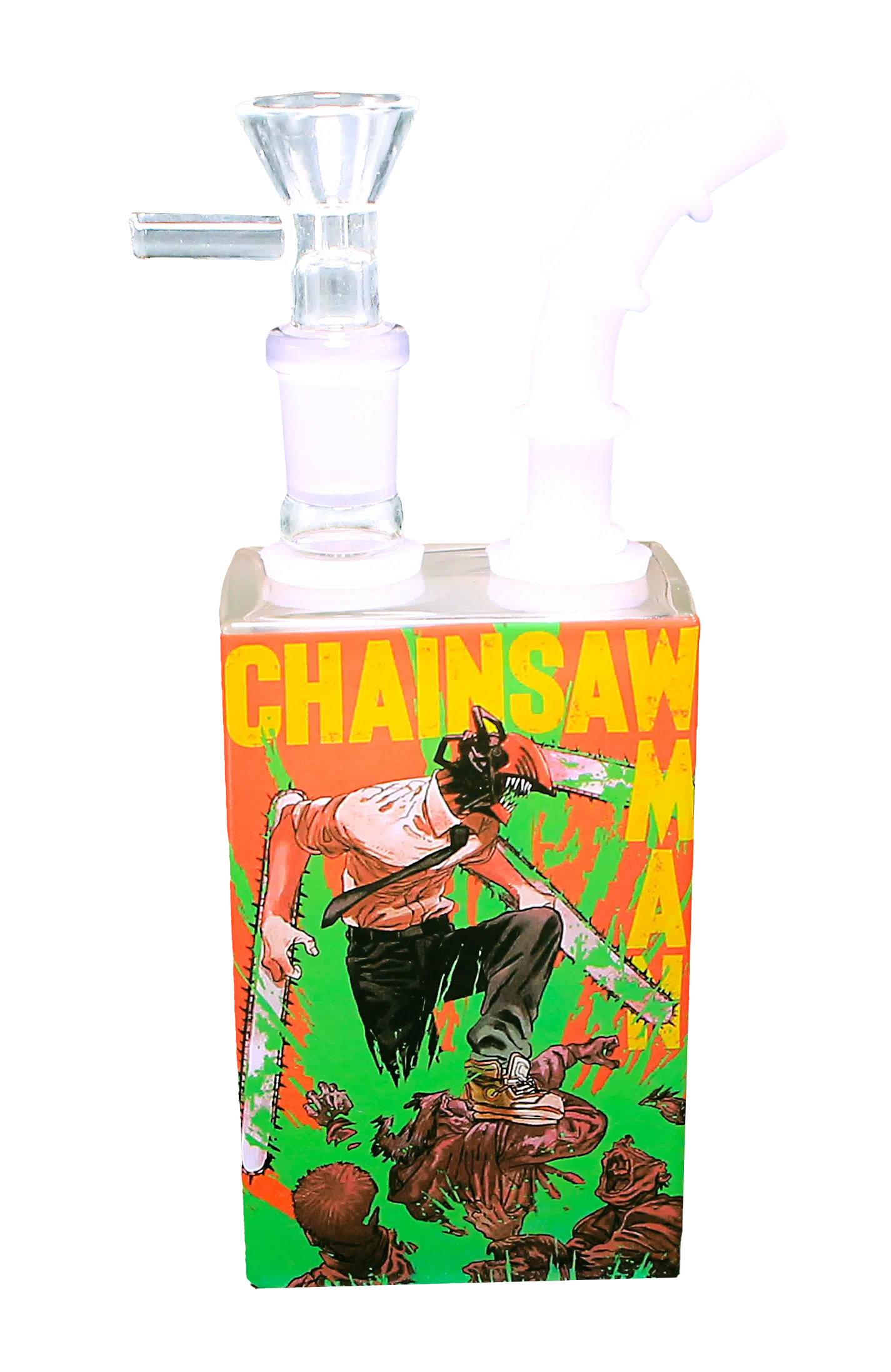 JB-008 Glass Juice Box Pipe (Anime Chainsaw Man)