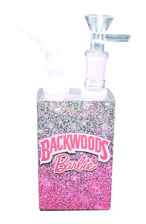 JB-012 Glass Juice Box Pipe (Backwoods Barbie)