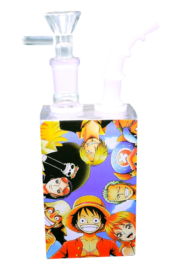 JB-013 Glass Juice Box Pipe (Anime Monkey D Luffy and Friends)