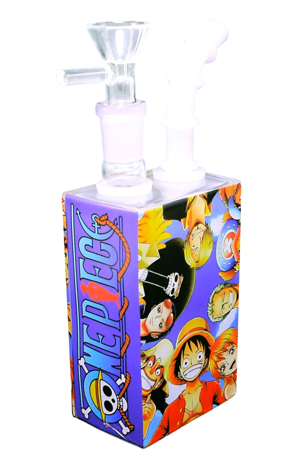 JB-013 Glass Juice Box Pipe (Anime Monkey D Luffy and Friends) - Image 2
