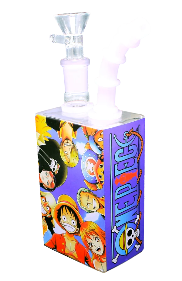 JB-013 Glass Juice Box Pipe (Anime Monkey D Luffy and Friends) - Image 4
