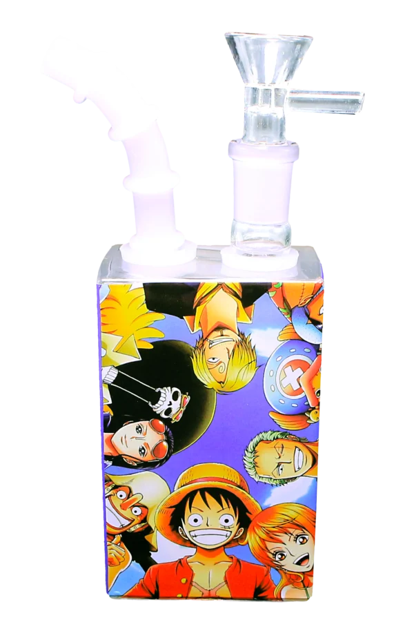 JB-013 Glass Juice Box Pipe (Anime Monkey D Luffy and Friends) - Image 3