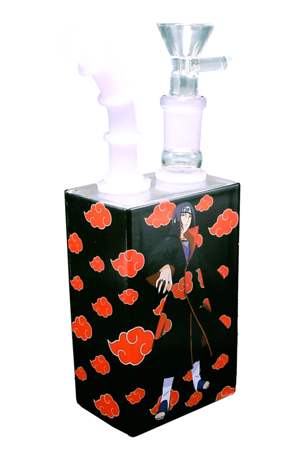 JB-018 Glass Juice Box Pipe (Anime Itachi Uchiha) - Image 2