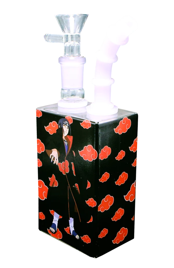 JB-018 Glass Juice Box Pipe (Anime Itachi Uchiha) - Image 3