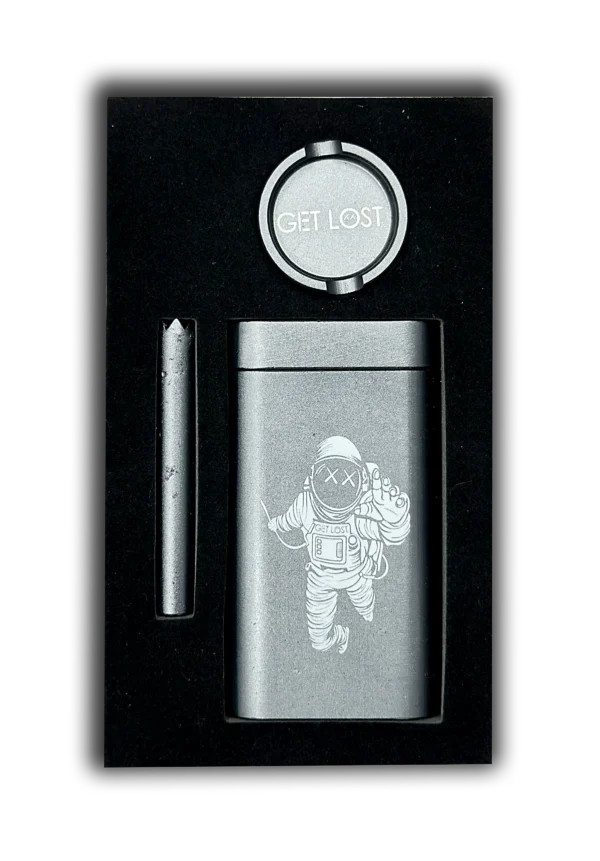 MDG-GRY-003 - Get Lost Aluminum Dugout Grinder (Grey) - Image 5