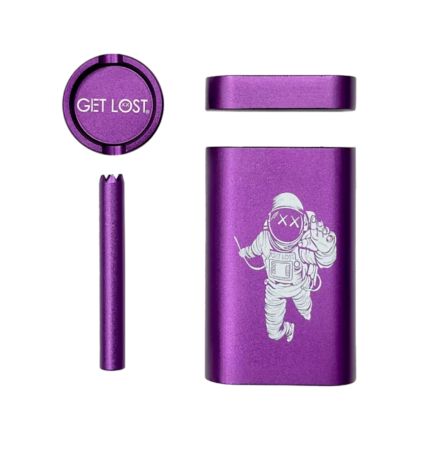 MDG-PUR-004 - Get Lost Aluminum Dugout Grinder (Purple)
