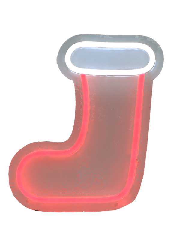 NHL-003 - Neon Hanging Light - Christmas Boot