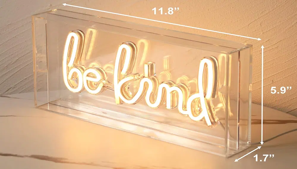 NLB-001 – Neon Light Box – Be Kind