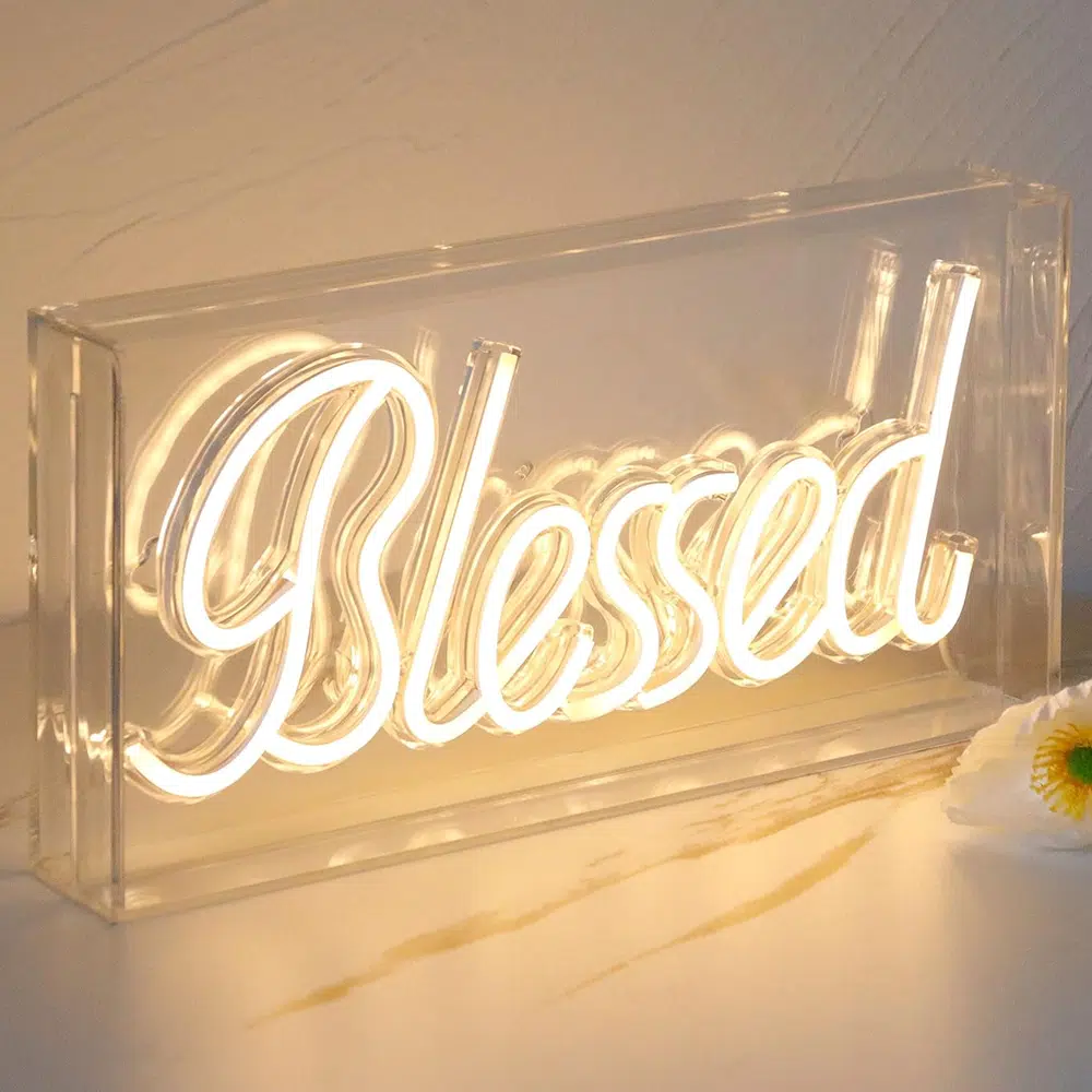 NLB-008 – Neon Light Box – Blessed
