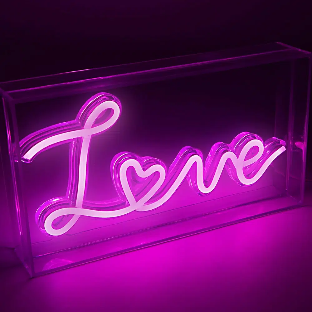 NLB-014 – Neon Light Box – Love
