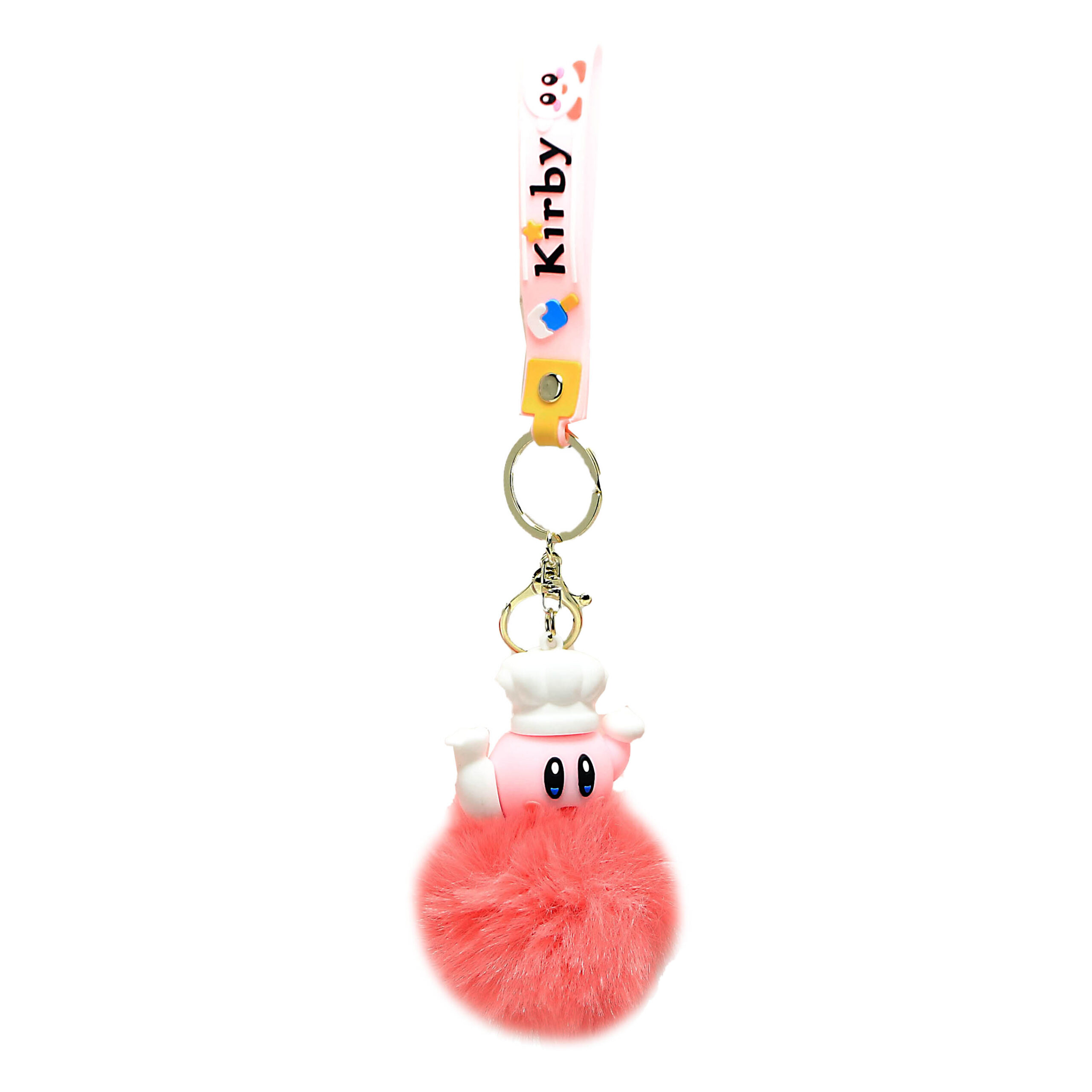 PSK-038 Pom Pom Puffy Keychain with Silicone Band – Kirby Cook