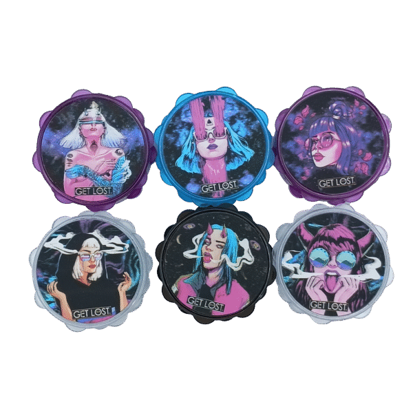PG3DG-6PK-002 Plastic 3D Galaxy Grinder (67mm) (12 Count) Set2 - Image 4