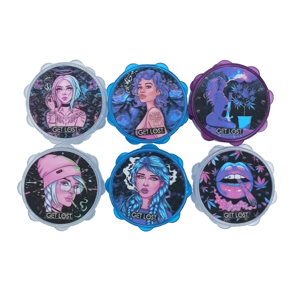 PG3DG-6PK-006 Plastic 3D Galaxy Grinder (67mm) (12 Count) Set6 - Image 4