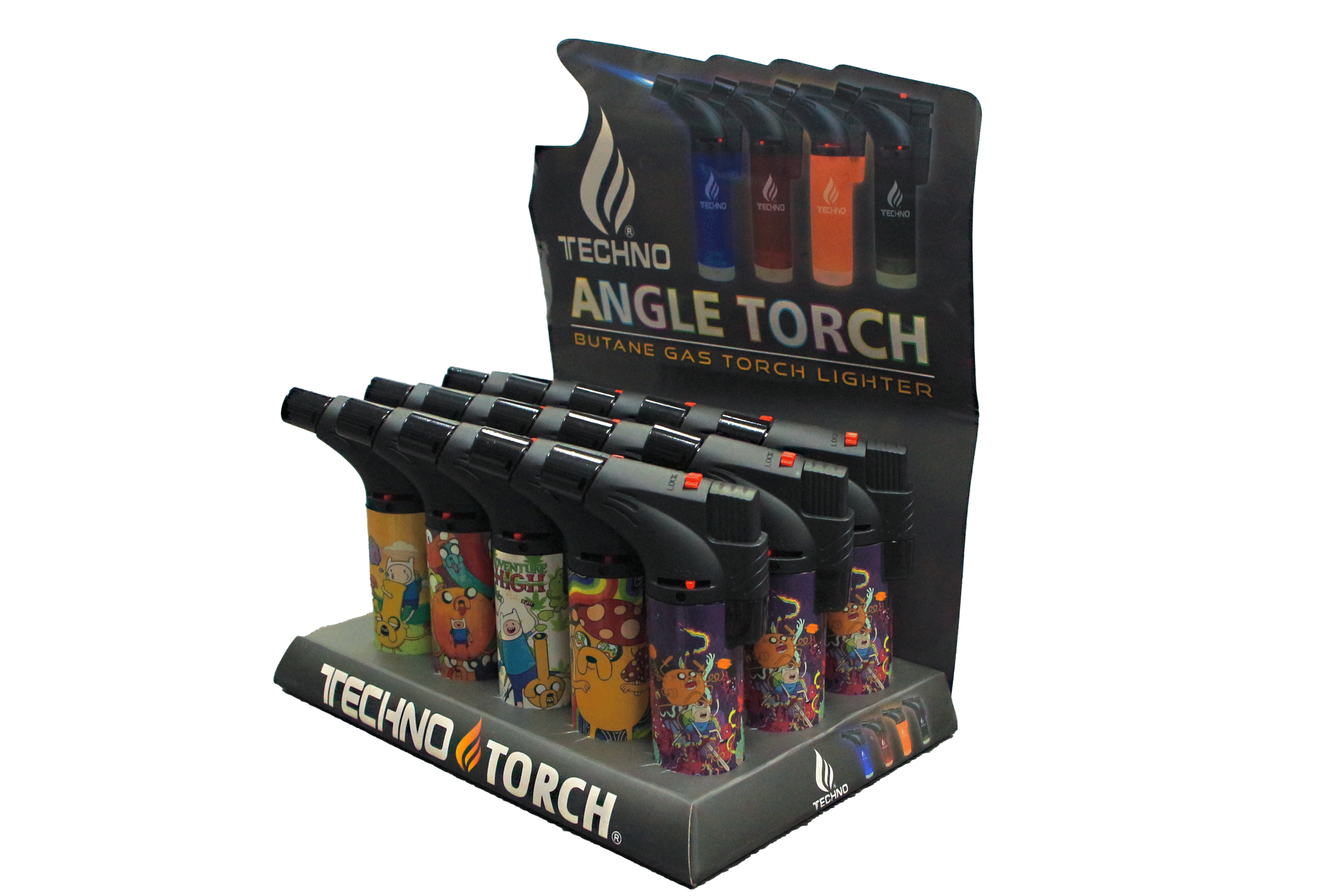 00139-AV Angle Regular Torch Lighters - (15 Count) Aventure Time - Jake The Dogs - Image 3