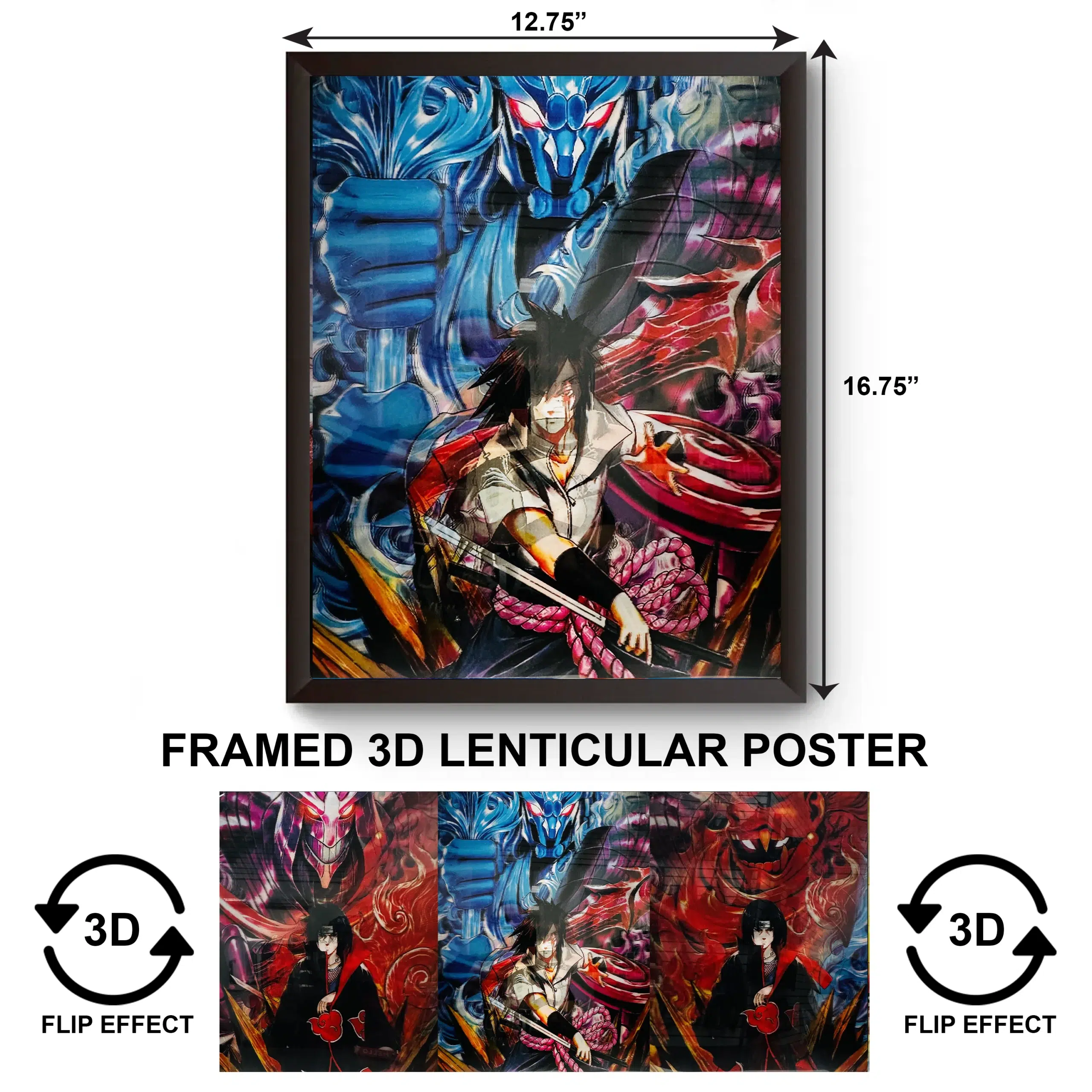 3DPWF-100 Movies – 3DPWF-100 Movies – Anime – Sasuke Naruto Framed Poster