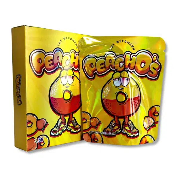 Bag-n-Box 3.5g Mylar Packaging Set – (25 Count Bags) + (25 Count) Display Boxes - Peachos BAGNBOX-072