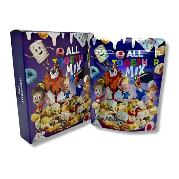 Bag-n-Box 3.5g Mylar Packaging Set – (25 Count Bags) + (25 Count) Display Boxes - All Together Mix BAGNBOX-085