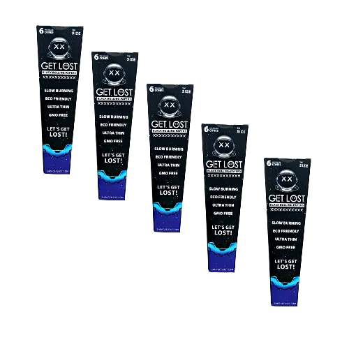 BPRC-114-001 Get Lost - Black Pre Rolled Cones Tip Trapezoid 1 1/4" (6 count, 30 Pack Display) - Image 4