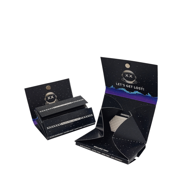 BRP-KS-011 - Get Lost - Black Rolling Papers – 4-in-1 Kit (King Size Slim) - Image 4