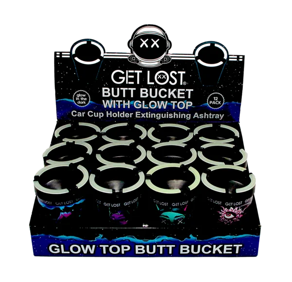 BB-12PK-005 - Get Lost Glow Top Butt Bucket (12 Count) Set 05