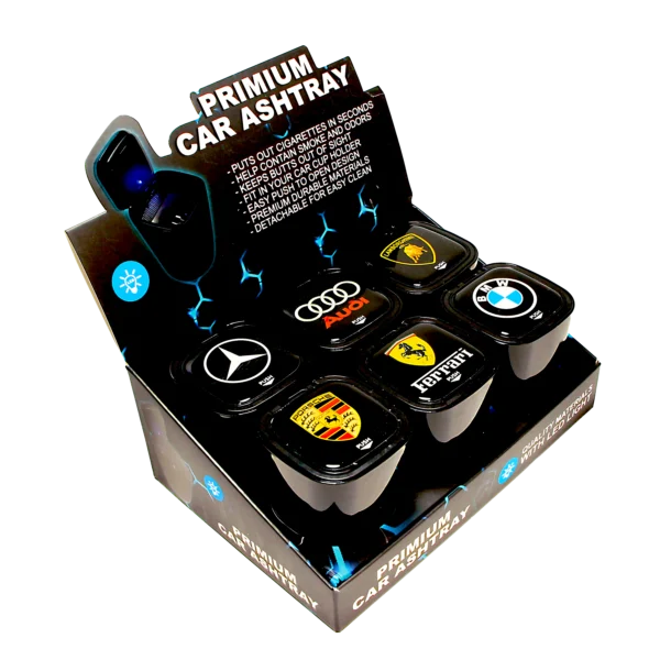 CBA-002 - Get Lost Luxury Car Brand Ashtray (6 Count) - Image 3