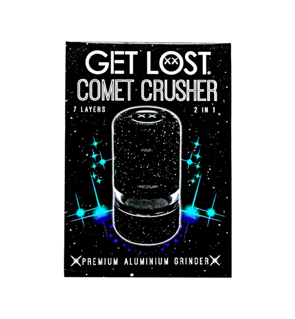 CC-BLK-002 Get Lost Comet Crusher Gradient Premium Herb Grinder (7-Piece Modular Design) (Black) - Image 15