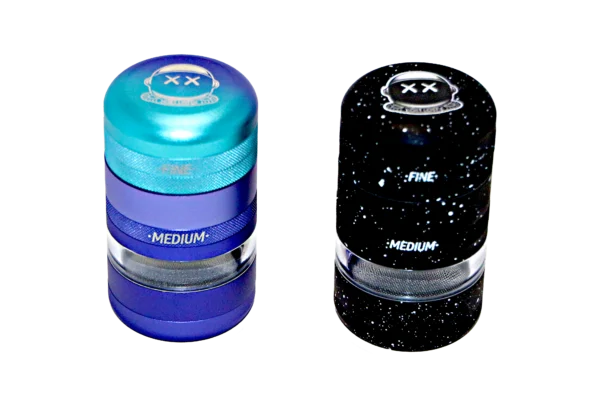 CC-BLK-002 Get Lost Comet Crusher Gradient Premium Herb Grinder (7-Piece Modular Design) (Black) - Image 2