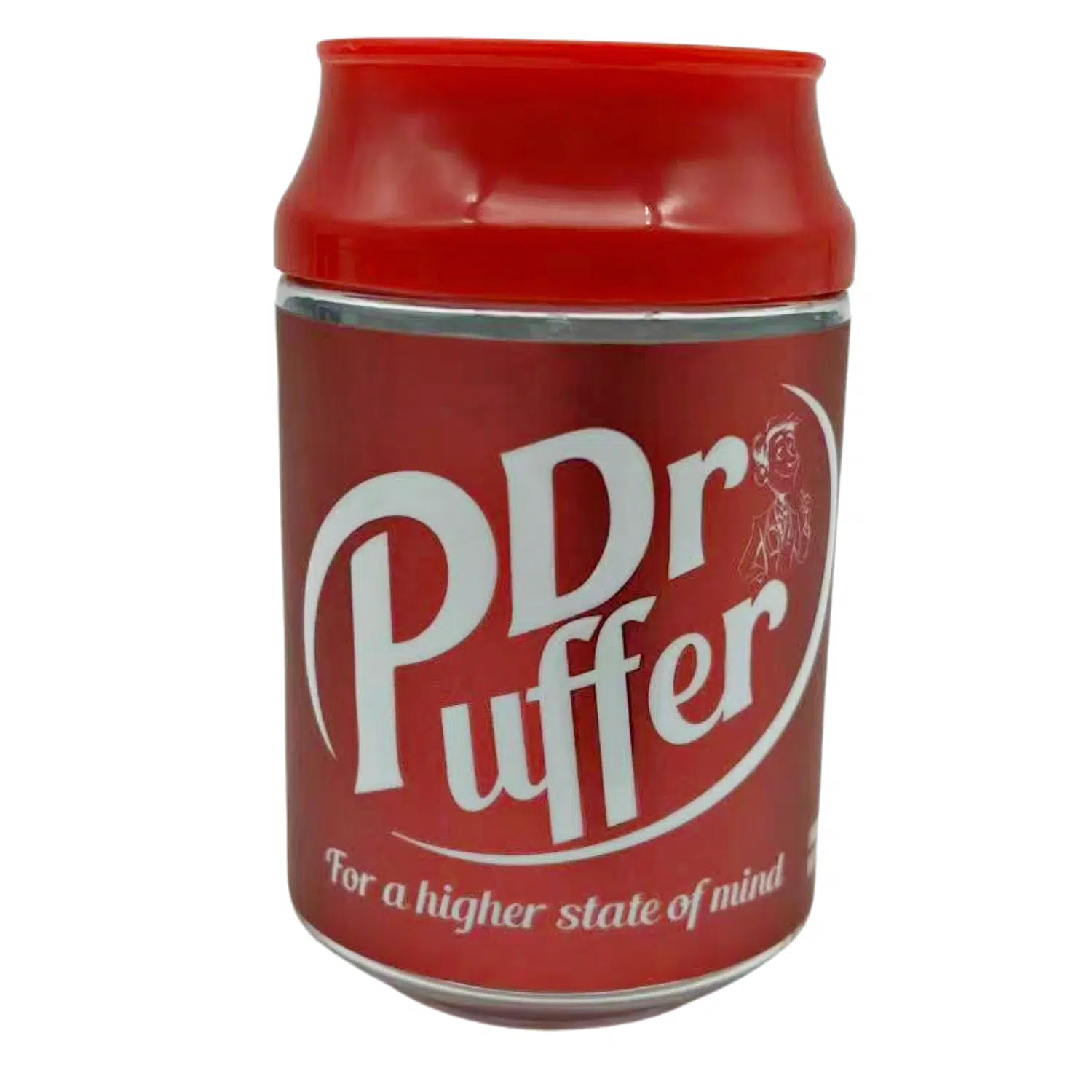 3.5g Plastic Soda Can Jar – (12 Count) Dr Puffer CMB-004