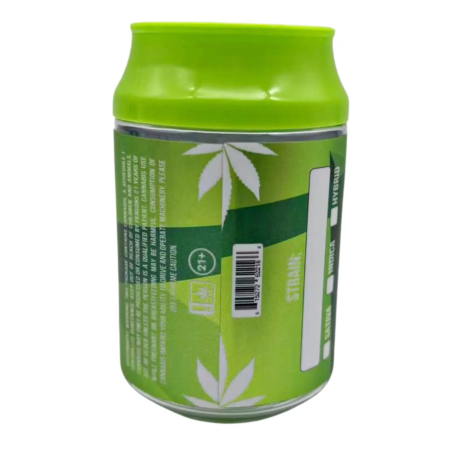 3.5g Plastic Soda Can Jar - (12 Count) Mountain Kush CMB-005 - Image 2